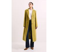 Single Breasted Midi Crombie Coat Principles Lime 12