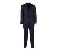 Single Breasted Suit, male, Luigi Bianchi Mantova, Single Breasted Suits, Blue, M, Suits M