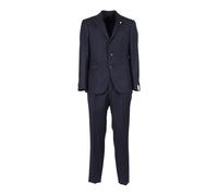 Single-breasted Suit, male, Luigi Bianchi Mantova, Single Breasted Suits, Blue, XL, Suits XL