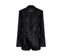Single-breasted Velvet Blazer - female - Dondup - Blazers - Black - S - Jackets S