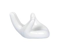 Single Buddha Hand Kung Fu Tea Set Ceramic White Porcelain Buddha Hand Holder Tea Ceremony Accessories Base for Legend of Zelda Ocarina