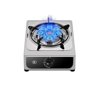Single-burner Gas Stove,NG/LPG Suitable For 5.2kw,Nine-burner Stainless Steel Tabletop Stove,No Black Pot for Home Party Picnic(LPG)
