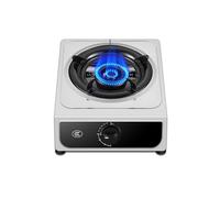 Single-burner Gas Stove,Stainless Steel Tabletop Stove,NG/LPG Applicable 5.2kw,No Black Pot for Home Party Picnic(NG)