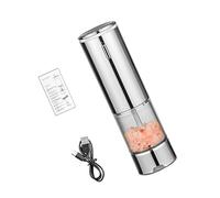 Single Button Electric Pepper Mill Quiet Motor Efficient ABS Salt Grinder for Professional Flavor Enhancement ABS Food Grinder