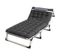 Single Camp Beds for Adults,Portable Travel folding bed Accompanying Lounge Chair,Office Person Nap,Simple Recliner(Large)