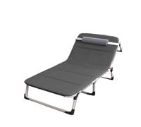 Single Camp Beds for Adults,Portable Travel folding bed Person Household,Adult Nap,Marching,Outdoor Small Accompanying Lounge Chair Recliner(Large)