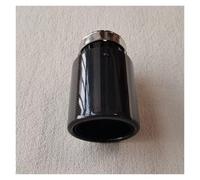 Single Car Exhaust Tips Black Pipe Roll Glossy Carbon Fiber Tail End Muffler Tailpipe Universal Modification Part Car Exhaust Tail Pipe(ID 48MM-OD 89MM)