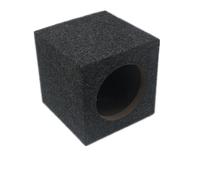 Single Car Subwoofer Enclosure Case, Sturdy Frame Sealed Speaker Cabinet Box Improves Audio Quality for Home, Vehicle, Public (6.5in)