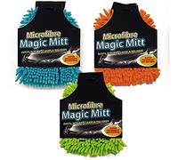 Single Car Wash Mitt, Microfiber Mitt 1 Per Pack, Car Washing Cleaning Cloth, Microfiber Wash Mitt, Car Sponge, Anti Streak Anti Scratch Car Cleaning Dusting Washing Noodle Sponge (Assorted Color)