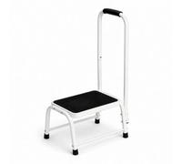 Single Caravan Step Stool Steel Non Slip Rubber Tread Safety With Handle