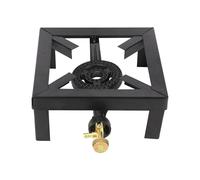 Single Cast Iron Gas Burner Cooker - Heavy Duty Design Delivers Powerful Heat, Uses LPG, butane and Propane, Ideal for Catering, Camping, Outdoor Parties, Weddings & Outdoor Party