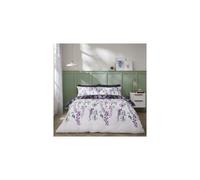 Catherine Lansfield Bedding Wisteria Single Duvet Cover Set with Pillowcase White/Navy