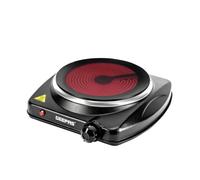 Single Ceramic Hot Plate Infrared Portable Electric Cooktop Hob 1200W, Black