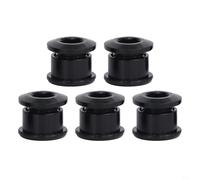 Single Chainring Bolts 7075 Aluminum Alloy For CNC For Bike Crankset Fixing Screws Lightweight Anodized Nuts for MTB Road For Bicycle Components Black Red Gold Blue Multi COLORs(Black)