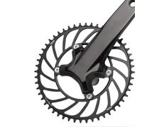 Single Chainwheel for Road Bicycle 110BCD 4 Bolts with Narrow Wide Tooth Pattern Compatible with 9 10 11 Speed Systems 48T to 56T Options (54T)