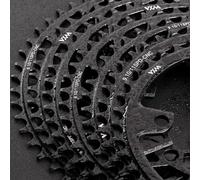 Single Chainwheel Narrow Wide Tooth Chainring for Road Bikes 110BCD 4 Bolt Compatible with 9 10 11 Speed Cassettes Multiple Tooth Options 36T to 44T (44T)