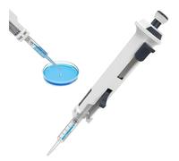 Single Channel Pipette 0.5-50ml With 5ml Tips - 5-Gear Stepper & Continuous Adjustable Laboratory Micropipette For Accurate Liquid Handling In Chemical, Industry & Scientific Research