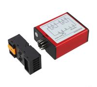 Single Channel Vehicle Loop Detector 240V for Gate Parking Entrance - Inductive Sensor with Reset Switch & Adjustable Sensitivity - Rail Mount 75x37x110mm(220V)