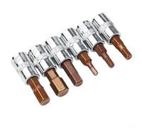 Single Chrome Vanadium Steel Hex Head Screwdriver Bit for 1/4 Inch Drive Sockets Fits Sizes from H3 to H8 (H3)