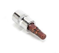 Single Chrome Vanadium Steel Hex Head Screwdriver Bit for 1/4 Inch Drive Sockets Fits Sizes from H3 to H8 (H5)