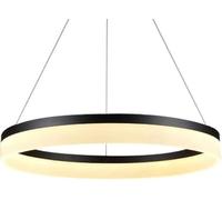 Single Circle LED Pendant Light with Adjustable Suspension for Modern Living Room and Bedroom