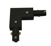 Single Circuit Track L Right Angle Connector in Black