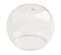 Single Clear Glass Bauble Ball for Succulent Plants and Floral Pots, Borosilicate Material with Opening and Hole Suitable for Garden and Event Decor (A)