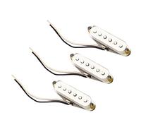 Single Coil Electric Guitar Pickup Light Yellow Vintage Style Magnet Focused Dynamic Performance for Electric Guitar Replacement Metal Plastic 52mm 3Pcs
