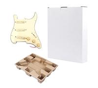 Single Coil Guitar Pickups 3-Ply Pickguards Set With 5-Way Switch Scratch Plate Prewired Loaded Pickguard SSS Pickups Prewired Pick Guard Guitar Pickups Set Single Coil Humbucker Pickup Sss Pickups