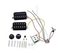 Single Coil HH Guitar Pickups Kits with 1 Volumes 1 Tone, 5 Way Switches and Prewired Wiring Harness for Sound Guitar Pickup Wiring Harness Set