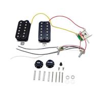 Single Coil HH Guitar Pickups Kits with 1 Volumes 1 Tone, 5 Way Switches and Prewired Wiring Harness for Sound Guitar Pickup Wiring Harness Set