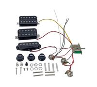 Single Coil HSH Guitar Pickups Kits with 2 Tone 1 Volumes, 5 Way Switches and Prewired Wiring Harness for Sound Prewired Wiring Harness HSH Pickup