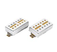 Single Coil Pickup, 2 Pcs Electric Guitar Pickup, 6 Holes Pickup Instrument Accessory Replacement, Perfect for Blues, Country, Punk, Hard Rock, and Metal