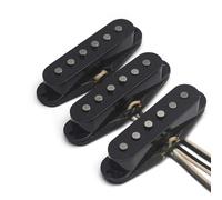 Single Coil Pickup Alnico 3 Staggered Magnetic Column Pickup Fiber Cardboard Wire Clip With Shell For ST Electric Guitar(Set)