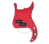 Single Coil Pickup Pickguard Electric Guitar Prewired Loaded Pickguard 4-String PB P Bass Plate With Pickup For 4 Strings P Bass(C)