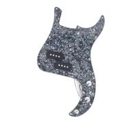 Single Coil Pickup Pickguard Electric Guitar Prewired Loaded Pickguard 4-String PB P Bass Plate With Pickup For 4 Strings P Bass Guitar(A)