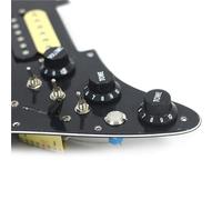 Single Coil Pickup Pickguard Left Hand SSH Electric Guitar Pickguard Two Mini Humbucker +ONE Humbucker+Silence Converter Loaded Prewired Scratchplate(B)