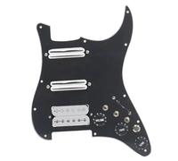 Single Coil Pickup Pickguard SSH Guitar Pickguard Wiring Loaded Prewired + Silence Converter ST Electric Guitar Double Coil Pickup Black(G)