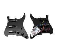 Single Coil Pickup Pickguard ST Pickguard Electric Guitar Double-sided Board With Pickup Line Assembly Full Set SSH Electric Guitar Pickguard(Black)