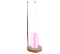 Single Cone Spool Stand,6.3-15.5 Inch Height Adjustable Cone Thread Stand - Spool Holder with Steady Wooden Base, Smoother Feed, Fits Most Cones