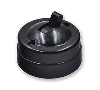 Single Control Switch, Retro Vintage Flat Toggle Light Switch - Antique Wall Mounted Switch for Home & Hotel Decor