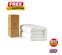 Single Cooling Mattress Topper 90 x 190 cm - Breathable 5 cm Bamboo & Polyester