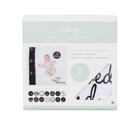 lulujo Baby's First Year Milestone Blanket and Cards Set, Loved Beyond Measure