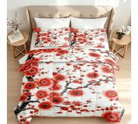 Single Coverless Duvet 7.5 Tog All Season Microfibre Cherry Blossom