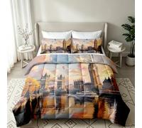 Single Coverless Duvet Set Summer Big Ben Bedroom Decor