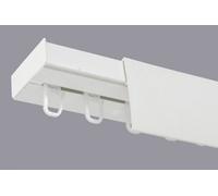 Single Curtain Ceiling Rail Track Pcv 300 Cm (L) Hooks + White Cover