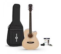 Single Cutaway Acoustic Guitar & Accessory Pack by Gear4music Natural