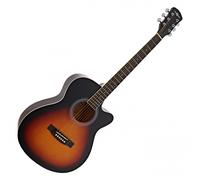Single Cutaway Acoustic Guitar by Gear4music Sunburst