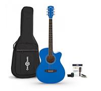 Single Cutaway Electro Acoustic Guitar & Accessory Pack by Gear4music Blue