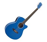 Single Cutaway Electro Acoustic Guitar by Gear4music, Blue